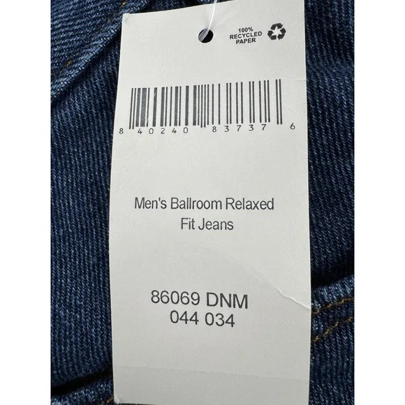 Duluth Trading Jeans Mens 44x34 Blue Ballroom Relaxed Fit Straight Leg Denim - Picture 3 of 12